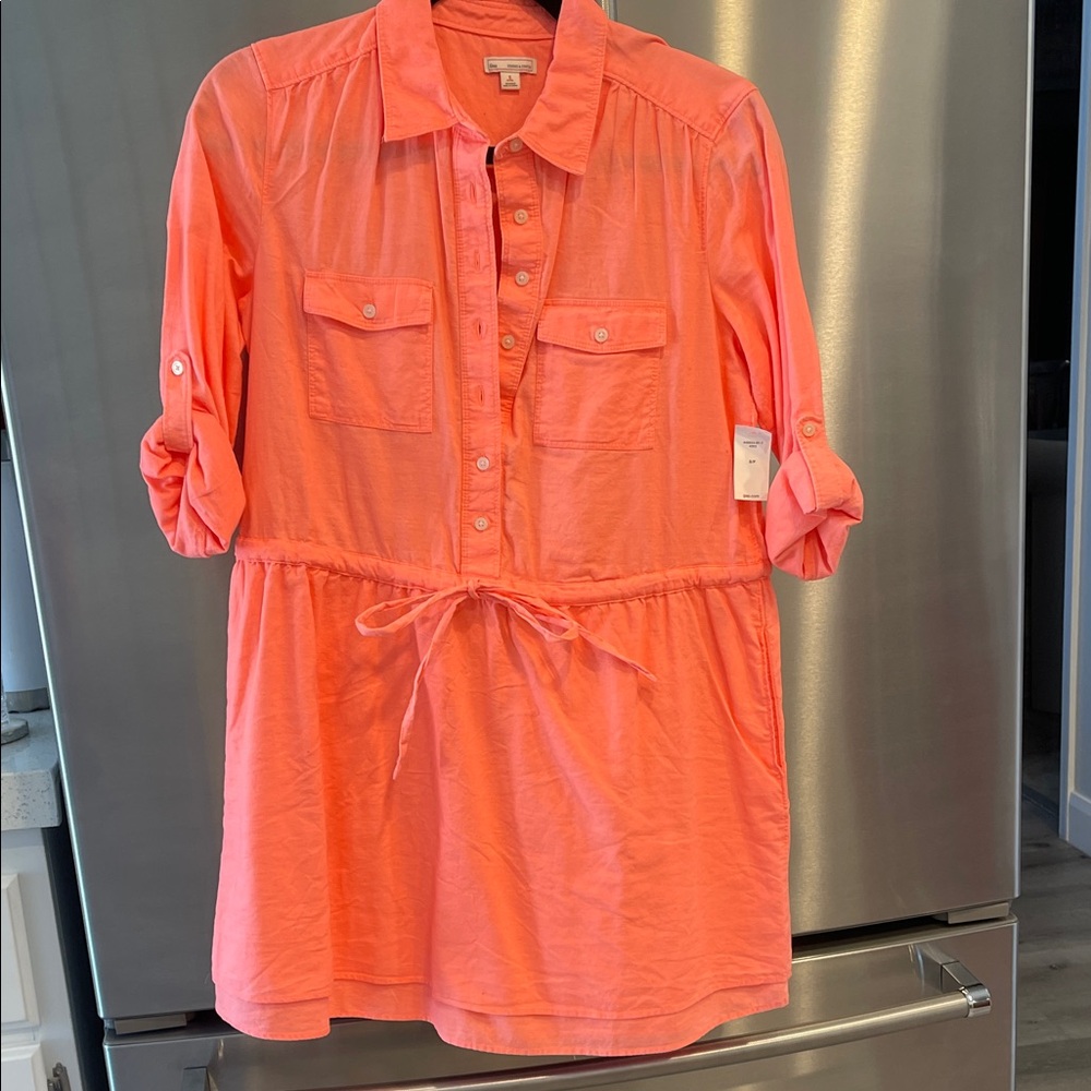 GAP Women's Coral Midi Dress